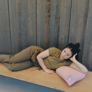 Modern Pink Triangle Cushion